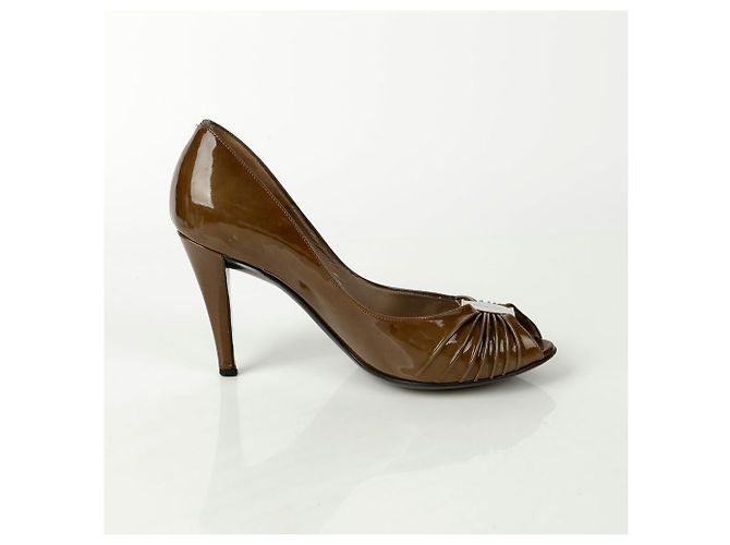 Salvatore Ferragamo Open Toe Pumps Absatzgröße - Ansicht 9