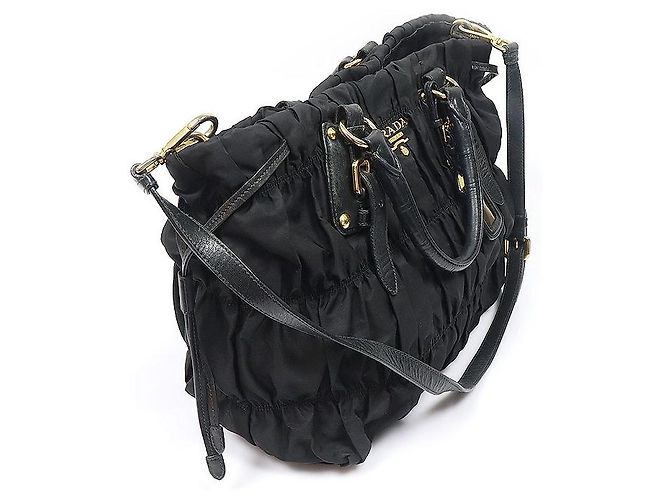 Prada Tessuto Pocono Fabric Gauffre Schwarz - Ansicht 3