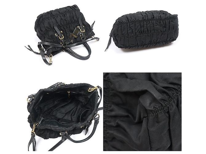 Prada Tessuto Pocono Fabric Gauffre Schwarz - Ansicht 4