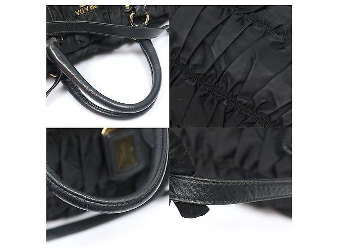 Prada Tessuto Pocono Fabric Gauffre Schwarz - Ansicht 5
