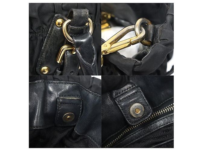 Prada Tessuto Pocono Fabric Gauffre Schwarz - Ansicht 6