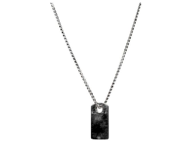 Dior Colar Cubic Plate Silver - vista 2