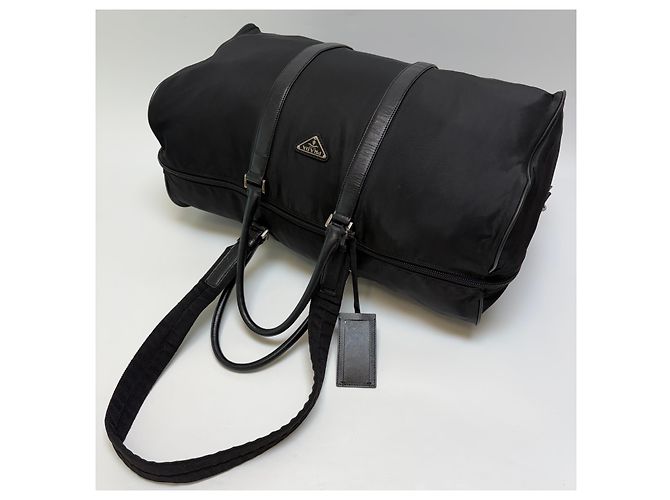 Prada Bolsa Boston de Nylon Bolsa de Viagem - vista 12