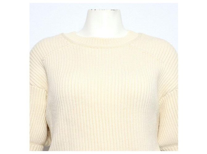 Louis Vuitton Strickpullover für Damen aus Wollmischung mit Cowhide-Logo auf der Rückseite - Ansicht 2