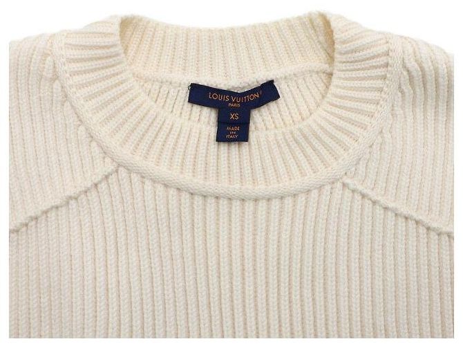 Louis Vuitton Strickpullover für Damen aus Wollmischung mit Cowhide-Logo auf der Rückseite - Ansicht 5