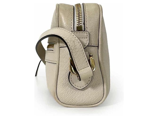 Gucci Borsa a tracolla mini in pelle Ophidia GG Web Stripe White - vista 6