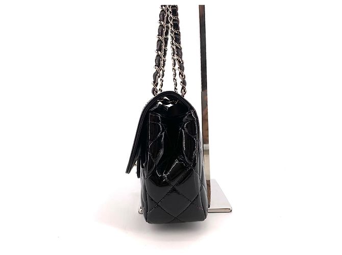 Chanel Borsa a tracolla classica con patta in vernice - vista 12