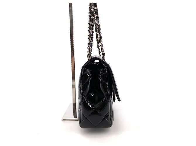 Chanel Borsa a tracolla classica con patta in vernice - vista 5