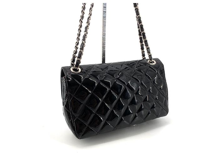 Chanel Borsa a tracolla classica con patta in vernice - vista 6