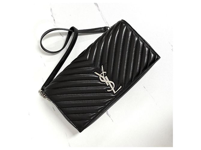 Autre Marque Borsa a tracolla Monogram Kate Chain Nera - vista 11