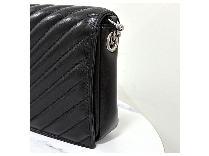 Autre Marque Borsa a tracolla Monogram Kate Chain Nera - vista 7