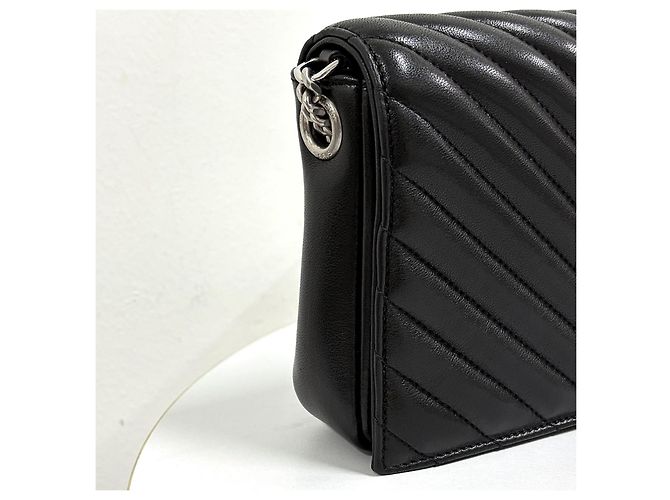 Autre Marque Borsa a tracolla Monogram Kate Chain Nera - vista 8