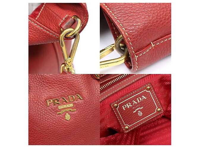 Prada Red Vitello Daino Miranda - vista 7