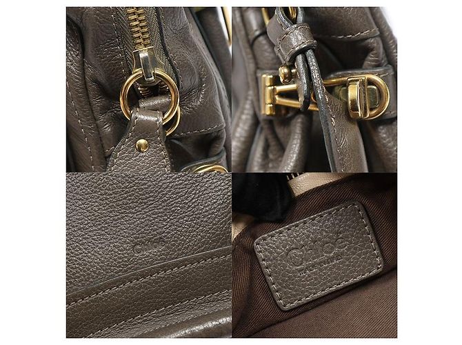 Chloé Parati Medium in vitello marrone - vista 7