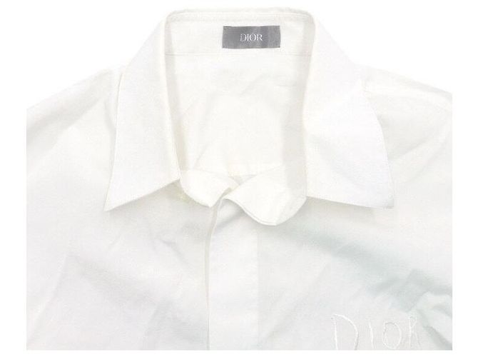 Dior Raymond Pettibon Langarmshirt aus weißer Baumwolle mit gesticktem Logo - Ansicht 5