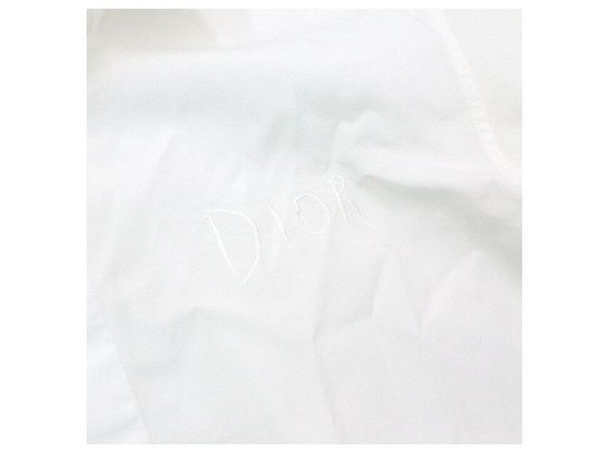 Dior Raymond Pettibon Langarmshirt aus weißer Baumwolle mit gesticktem Logo - Ansicht 6