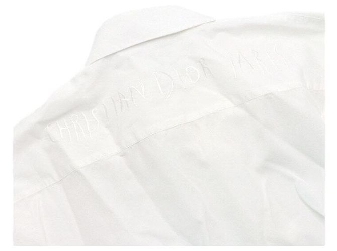 Dior Raymond Pettibon Langarmshirt aus weißer Baumwolle mit gesticktem Logo - Ansicht 7