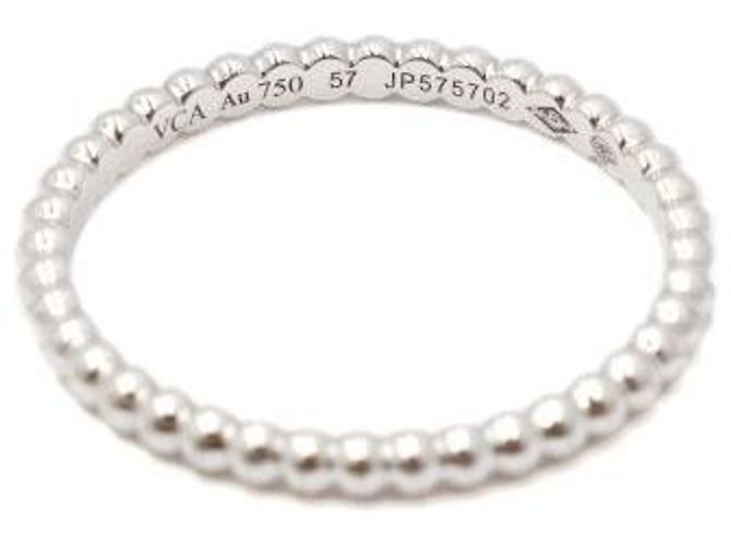 Anel Small Beaded Van Cleef & Arpels Branco - vista 3