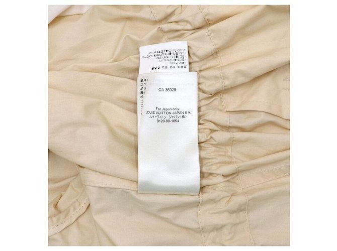 Louis Vuitton Beige Monogram Nylon Oversized String Long Parka Damenjacke - Ansicht 7