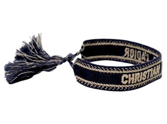 Dior Bracciale in jacquard blu - vista 2