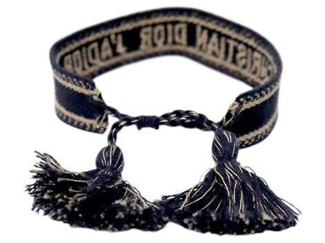 Dior Bracciale in jacquard blu - vista 3