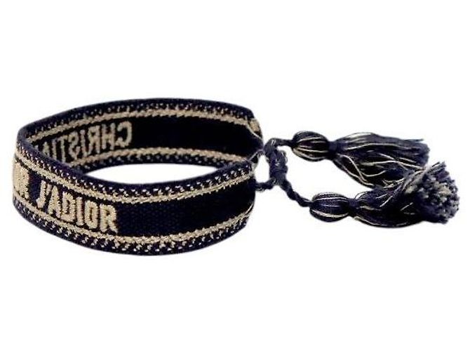 Dior Bracciale in jacquard blu - vista 4