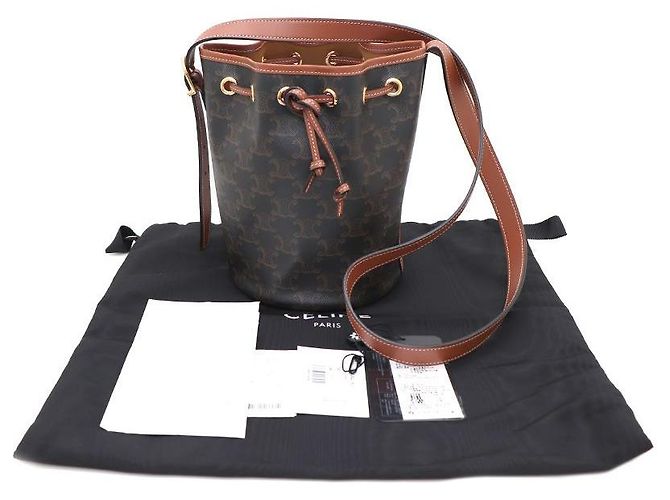 Céline Picca borsa a tracolla e borsa crossbody con coulisse - vista 9