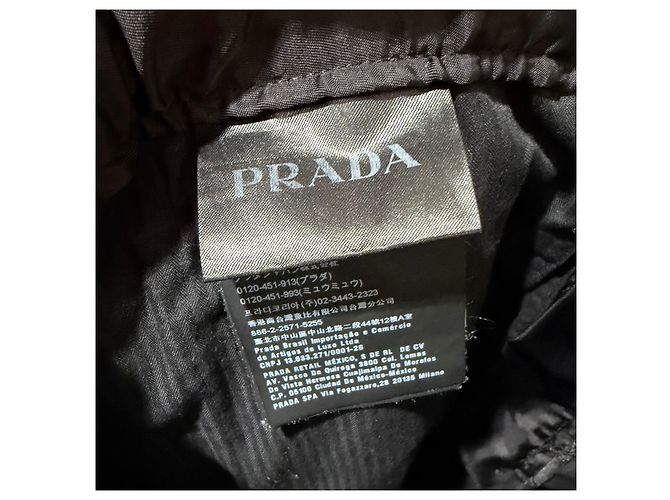 Prada Nylon-Jogginghose mit Klettverschluss Schwarz - Ansicht 8