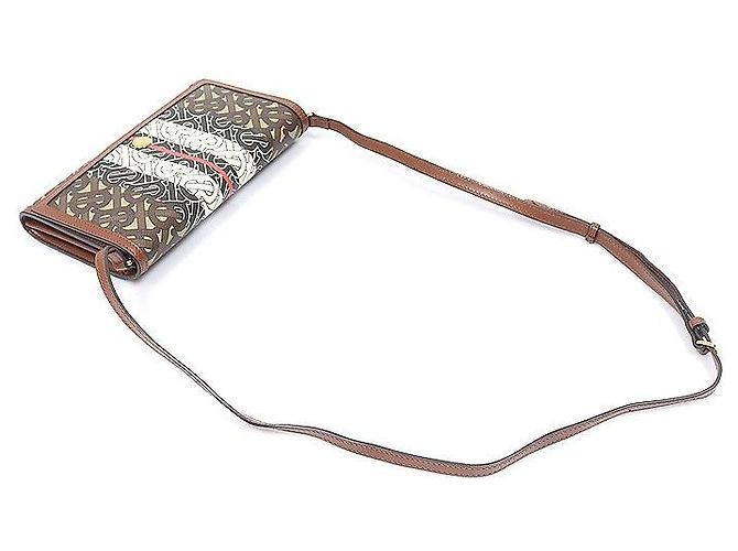 Burberry Bolsa Tiracolo Monogram Stripe E-Canvas - vista 3