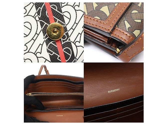 Burberry Bolsa Tiracolo Monogram Stripe E-Canvas - vista 7