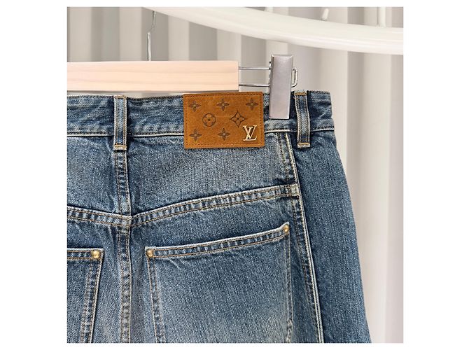 Louis Vuitton Rainbow Denim Shorts mit Monogramm - Ansicht 6