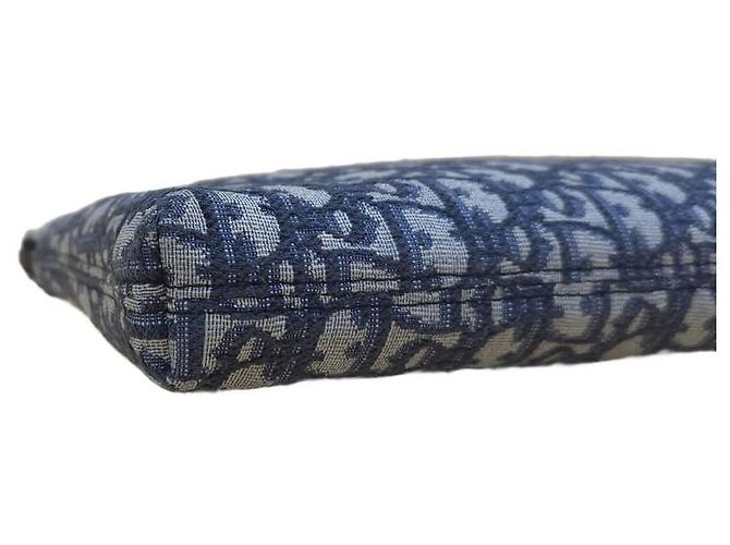 Dior Pochette piatta Oblique Jacquard con tracolla Blu - vista 15