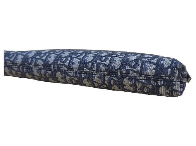 Dior Pochette piatta Oblique Jacquard con tracolla Blu - vista 16