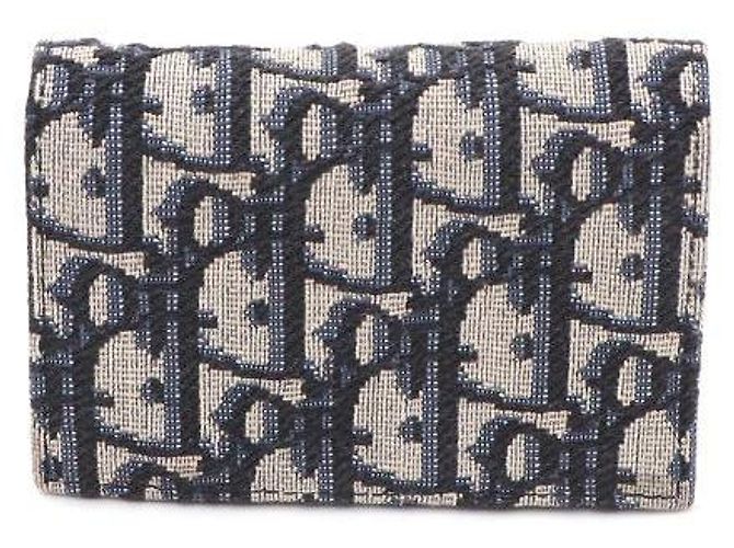 Dior Oblique Visitenkartenetui Beige und Schwarz - Ansicht 3