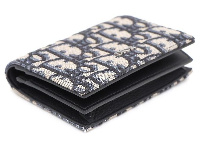 Dior Oblique Visitenkartenetui Beige und Schwarz - Ansicht 5