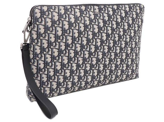 Dior Bolsa de Alça com Zíper e Clutch Oblique Jacquard - vista 2