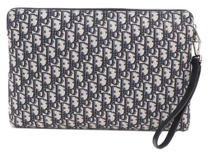 Dior Bolsa de Alça com Zíper e Clutch Oblique Jacquard - vista 3
