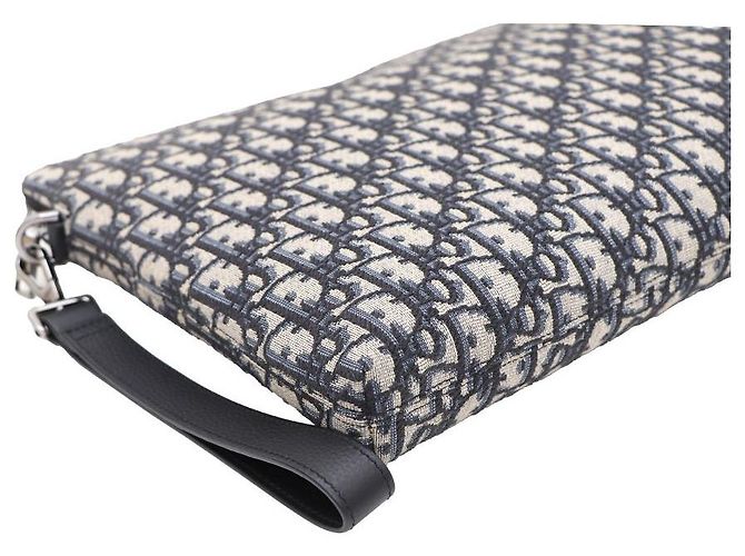 Dior Bolsa de Alça com Zíper e Clutch Oblique Jacquard - vista 6