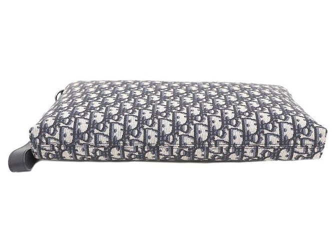 Dior Bolsa de Alça com Zíper e Clutch Oblique Jacquard - vista 7