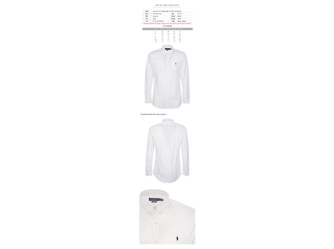 Ralph Lauren Slim Fit Popeline-Hemd mit gesticktem Pony-Logo Weiß - Ansicht 2