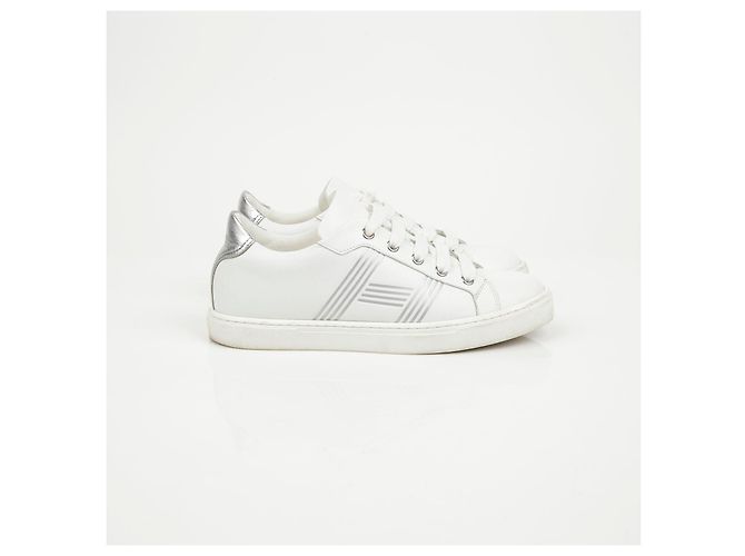 Hermès Sneakers in pelle da donna White - vista 3