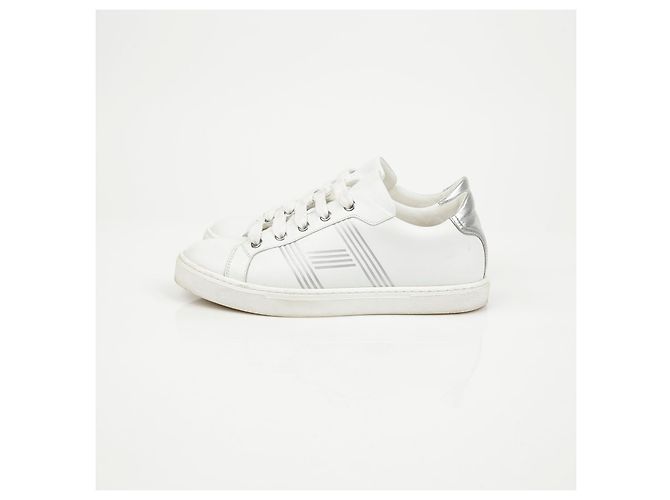 Hermès Sneakers in pelle da donna White - vista 6