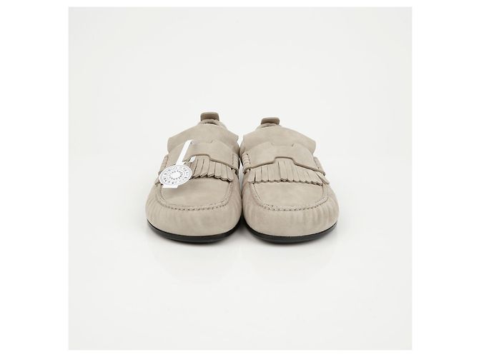 Mocassini Hermès Marroni in Pelle di Capra - vista 4