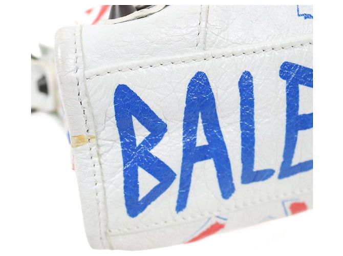 Balenciaga Mini Gravity Motorbag Blanco - vista 7