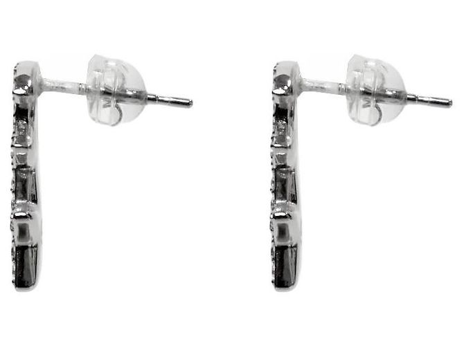 Chanel Brincos Cubic Star CC Silver - vista 2