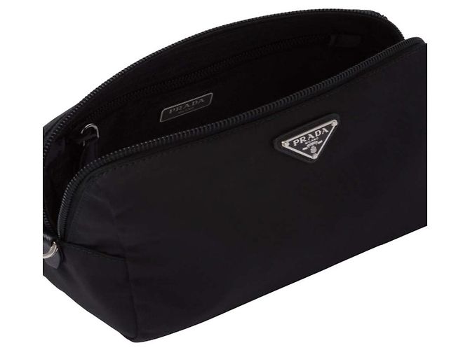 Prada Necessaire de beleza preta em nylon - vista 4