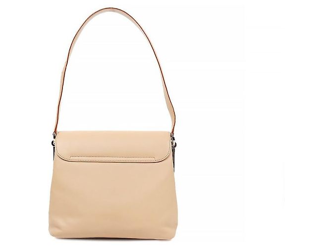 Salvatore Ferragamo Bolsa de ombro com aba bege - vista 3