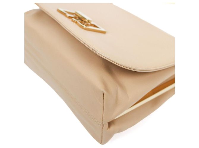 Salvatore Ferragamo Bolsa de ombro com aba bege - vista 5