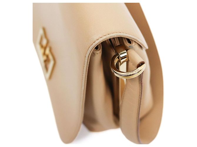 Salvatore Ferragamo Bolsa de ombro com aba bege - vista 9