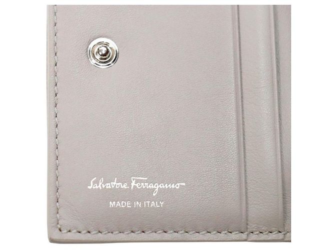 Salvatore Ferragamo Viva Bow Kartenetui Grau - Ansicht 8